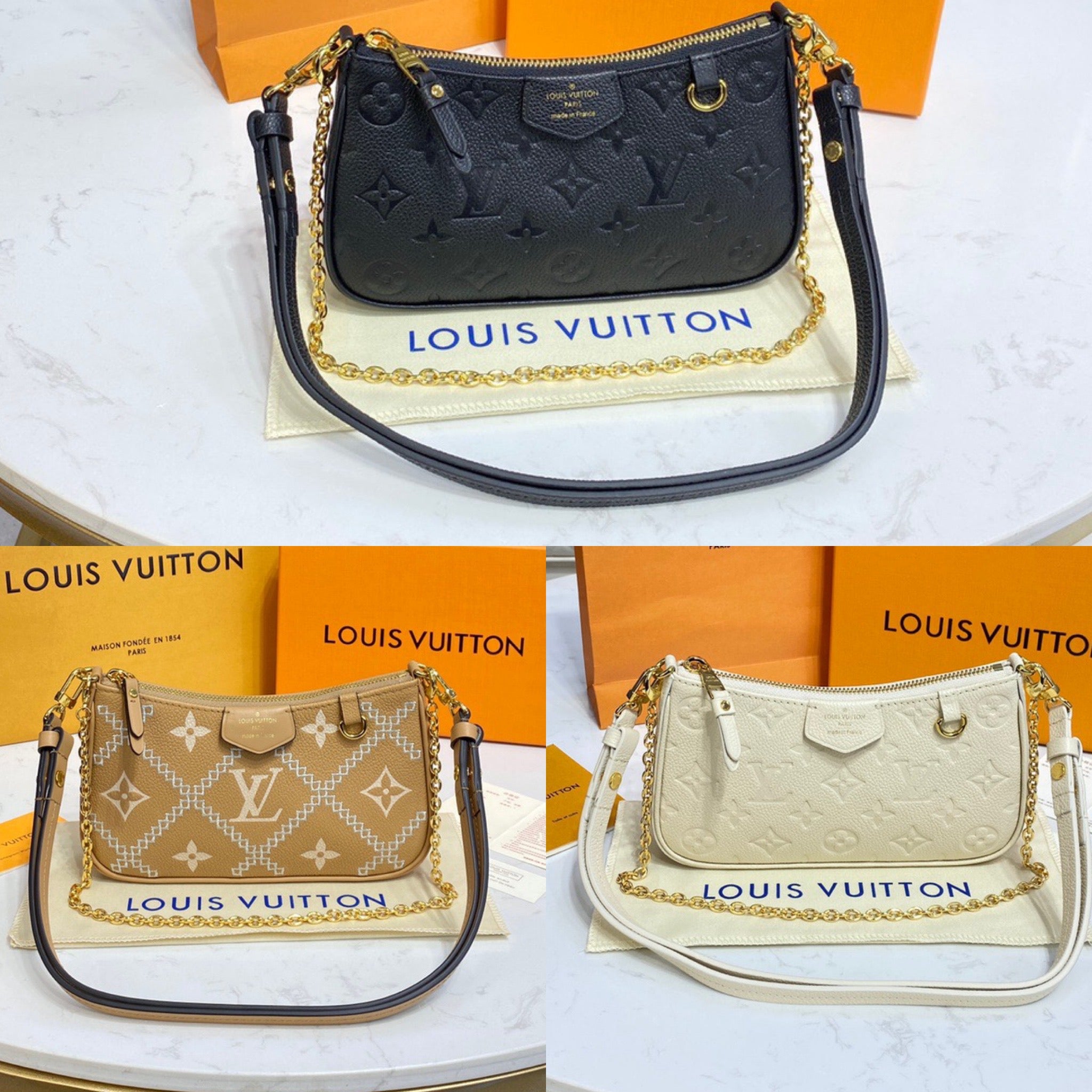 Louis Vuitton Easy Pouch on Strap in Empreinte 