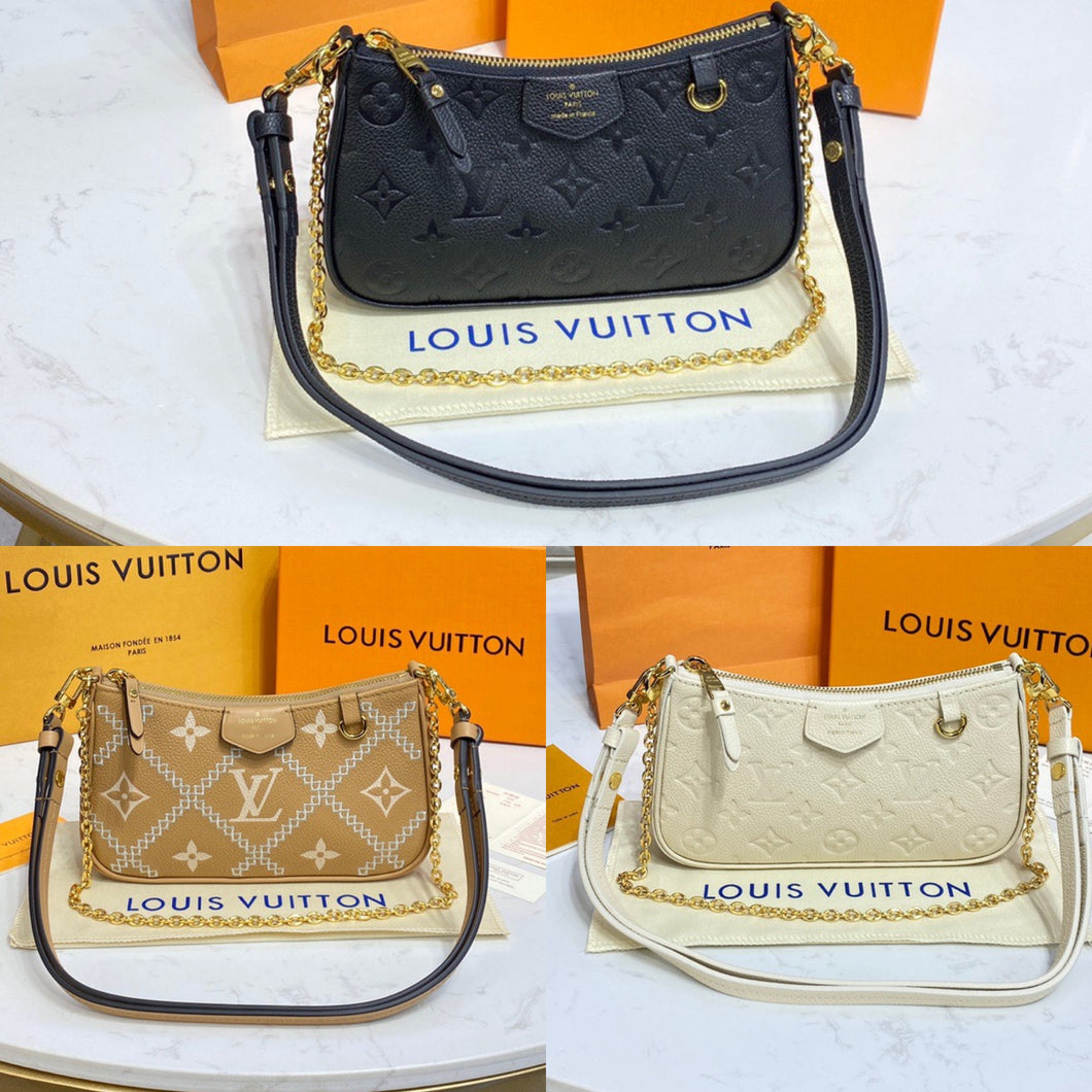 Louis Vuitton - Easy Pouch On Strap - Monogram Leather - Black - Women - Luxury