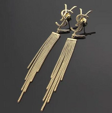 Load image into Gallery viewer, Tassel Y earrings
