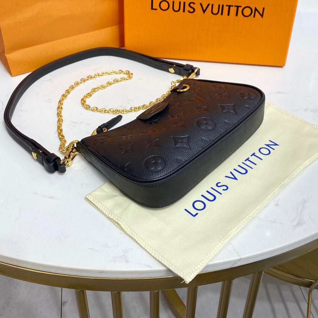 Louis Vuitton Arizona Cream Empreinte Broderies Easy Pouch On Strap, myGemma