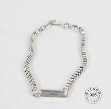 Load image into Gallery viewer, Ysl chain bracelet aged silver
