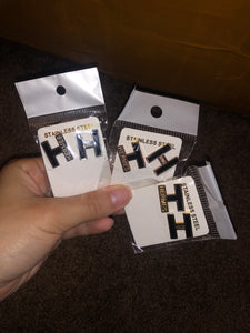 H earrings