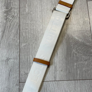 White Louis straps