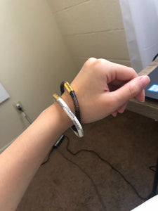 Magnetic cord bracelet