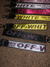 Load image into Gallery viewer, Off white lanyard keychains
