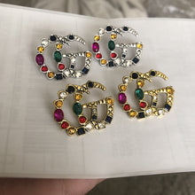 Load image into Gallery viewer, Jewel logo earrings
