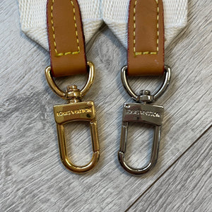 White Louis straps